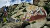 (c) Copyright - Raphael Kessler 2011 - Tibet - Gyantse - Rock paintings and prayer flags
