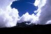 (c) Copyright Raphael Kessler 2011 - New Zealand - Mount Taranaki wrapped in cloud