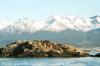 (c) Copyright - Raphael Kessler 2011 - Argentina - Ushuaia - Seals and mountain