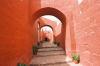 (c) Copyright - Raphael Kessler 2011 - Peru - Arequipa - Santa Catalina Convent - Red steps