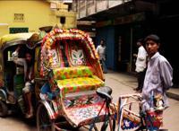 © Copyright - Raphael Kessler 2011 - Bangladesh - A man and his ornately decorated rickshaw