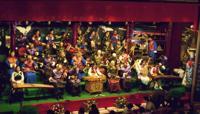 © Copyright - Raphael Kessler 2011 - China - Lijiang - Traditional Chinese orchestra - A room full of Confucious look-a-likes
