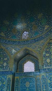 © Copyright - Raphael Kessler 2014 - Iran - Esfahan - Blue Mosque dome interior