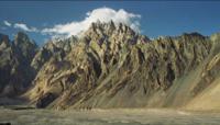 © Copyright - Raphael Kessler 2011 - Pakistan - The Cathedral many peaked mountain in Northern Pakistan