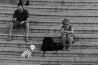 © Copyright Raphael Kessler 2012 - Italy - Sicily - Noto - Hanna and a dog