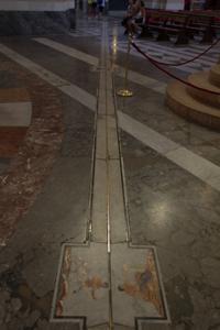 © Copyright Raphael Kessler 2012 - Italy - Sicily - Palermo - Cathedral equinox line