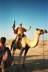 © Copyright - Raphael Kessler 2011 - Israel - Me on a camel with an M-16