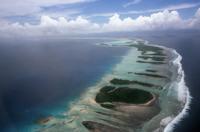 © Copyright - Raphael Kessler 2011 - French Polynesia - Rangiroa - From the air the atoll