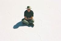 © Copyright - Raphael Kessler 2011 - Bolivia - Salar de Uyuni - Me in a salt hexagon