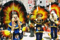 © Copyright - Raphael Kessler 2011 - Bolivia - Oruro Carnaval - Yellow black feathers