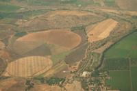 © Copyright - Raphael Kessler 2011 - Chile - Desert - From the air - Pie chart fields