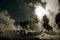 © Copyright - Raphael Kessler 2011 - Chile - Altiplano Geysers - Silhouettes