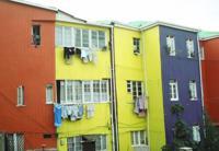 © Copyright - Raphael Kessler 2011 - Chile - Valparaiso brightly painted buildings