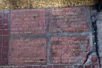 © Copyright - Raphael Kessler 2014 - Argentina - Buenos Aires - Plaques to the disappeared (white deaths)