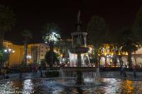 © Copyright - Raphael Kessler 2014 - Peru - Arequipa Plaza de Armas - at night fountain