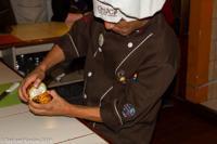 © Copyright - Raphael Kessler 2014 - Peru - Cusco - Choco Museum - opening the seed pod