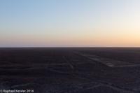 © Copyright - Raphael Kessler 2014 - Peru - Nasca - sunset over lines