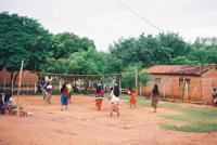 © Copyright - Raphael Kessler 2011 - Paraguay - Maka women playing volleyball