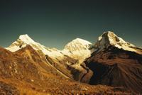 © Copyright - Raphael Kessler 2011 - Peru - Huaraz - Cordillera snowcapped mountains - Sepia photo