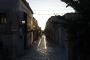 (c) Copyright Raphael Kessler 2012 - Italy - Sicily - Erice man walking the dog