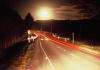 (c) Copyright Raphael Kessler 2011 - New Zealand - Waitangi - Night road lights