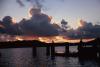 (c) Copyright - Raphael Kessler 2011 - Tonga - Vava'u - Boys diving from the pier at sunset