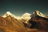 (c) Copyright - Raphael Kessler 2011 - Peru - Huaraz - Cordillera snowcapped mountains - Sepia photo